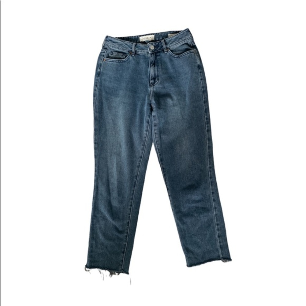 PacSun Mom Jeans Dark Blue Denim wide leg high rise size 25 Hinged bottom